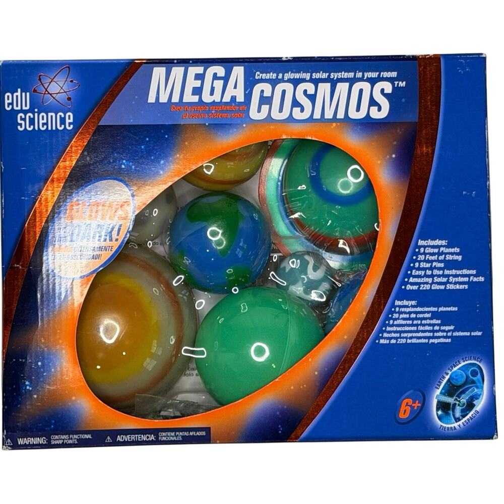 Edu Science Mega Cosmos Glow In Dark Planets | Kids/Children